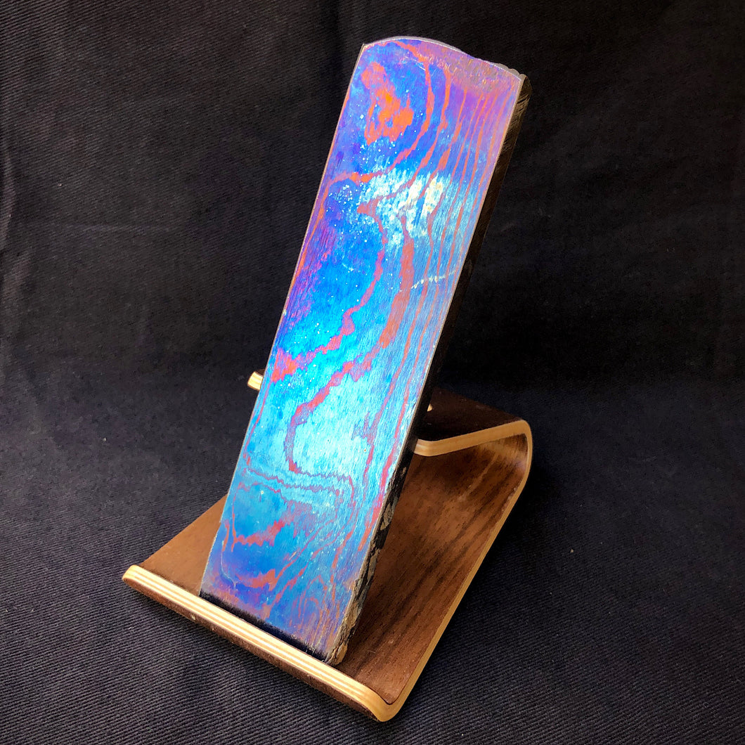 TITANIUM Damascus Multi-Layer Billet, 2 Alloys, for Jewelers, Crafting. Stock USA. #16.088
