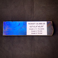 Load image into Gallery viewer, TITANIUM Damascus Multi-Layer Billet, 2 Alloys, for Jewelers, Crafting. Stock USA. #16.088