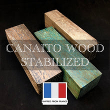 Load image into Gallery viewer, CANAITO Stabilized Wood Blank. For Knife Handle, Knifemaking, Crafting Material. From France Stock.