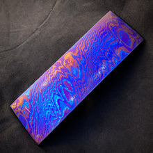 Load image into Gallery viewer, TITANIUM DAMASCUS Billet, 3 Alloys, 4.7 mm., Hand Forge Crafting. France Stock. #16.101
