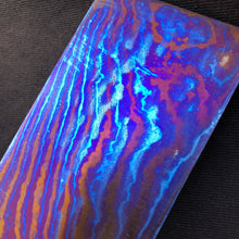 Load image into Gallery viewer, TITANIUM DAMASCUS Billet, 3 Alloys, 4.2 mm., Hand Forge for Crafting. France Stock. #16.107