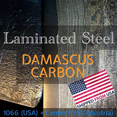 Damascus Laminated Carbon Steel Blank, Hand Forge for Knife Making. US Stock