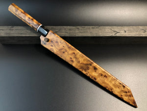 YANAGIBA, 263 mm, Carbon Damaskus Steel, Japanese Style Kitchen Knife, Hand Forge.