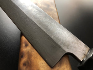 YANAGIBA, 263 mm, Carbon Damaskus Steel, Japanese Style Kitchen Knife, Hand Forge.