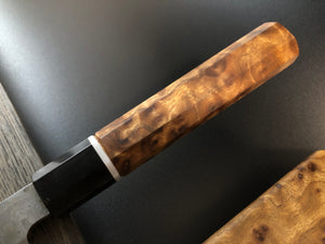 YANAGIBA, 263 mm, Carbon Damaskus Steel, Japanese Style Kitchen Knife, Hand Forge.