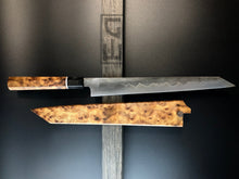 Laden Sie das Bild in den Galerie-Viewer, YANAGIBA, 263 mm, Carbon Damaskus Steel, Japanese Style Kitchen Knife, Hand Forge.