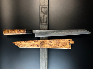 YANAGIBA, 263 mm, Carbon Damaskus Steel, Japanese Style Kitchen Knife, Hand Forge.