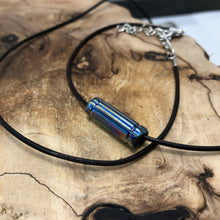 Charger l&#39;image dans la galerie, Amulet, Pendant “Fang of Fire 3.0”, Handcrafted Titanium Forge. Hand Forged.