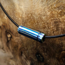 Laden Sie das Bild in den Galerie-Viewer, Amulet, Pendant “Fang of Fire 3.0”, Handcrafted Titanium Forge. Hand Forged.