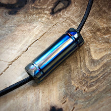 Charger l&#39;image dans la galerie, Amulet, Pendant “Fang of Fire 3.0”, Handcrafted Titanium Forge. Hand Forged.