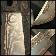Load image into Gallery viewer, Unique Laminated Stainless Steel Blade Tanto for knife making, 63HRC. Art 9.108