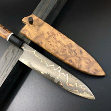 Load image into Gallery viewer, SANTOKU Best Kitchen Knife Japanese Style, Carbon Steel, Author&#39;s work, Single copy.