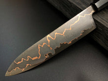 Load image into Gallery viewer, SANTOKU Best Kitchen Knife Japanese Style, Carbon Steel, Author&#39;s work, Single copy.