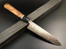 Load image into Gallery viewer, SANTOKU Best Kitchen Knife Japanese Style, Carbon Steel, Author&#39;s work, Single copy.