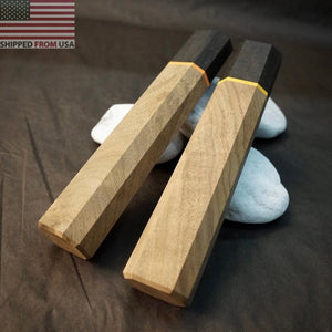 Wa-Handle Blank for kitchen knife, Japanese Style, Exotic Wood, from U.S. stock.