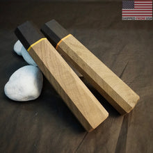 Charger l&#39;image dans la galerie, Wa-Handle Blank for kitchen knife, Japanese Style, Exotic Wood, from U.S. stock.