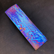 Load image into Gallery viewer, TITANIUM DAMASCUS Billet, 3 Alloys, 4.2 mm. Hand Forge for Crafting. France Stock. #16.106