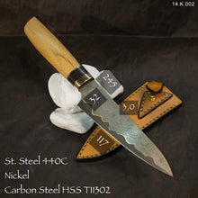 Charger l&#39;image dans la galerie, Kitchen Knife Universal 117 mm. Premium Forge Laminated steel. Single Copy. Art 14.K.002