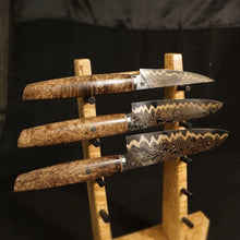 Load image into Gallery viewer, Set Three Kitchen Knives. Premium Forge Laminated steel. Single Copy. Art 14.K.003