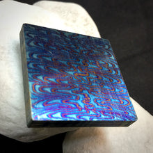 Load image into Gallery viewer, TITANIUM Multi-Layer Billets, 3 Alloys, Pattern &quot;MOSAIC&quot;, Hand Forge for Jewelers, Crafting. 