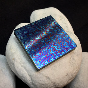 TITANIUM Multi-Layer Billets, 3 Alloys, Pattern "MOSAIC", Hand Forge for Jewelers, Crafting. 