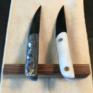 KWAIKEN, Japanese Kitchen and Steak Knife, Hand Forge, Carbon Steel. 2019