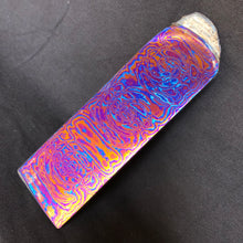 Load image into Gallery viewer, TITANIUM DAMASCUS Billet, 3 Alloys, 5.4 mm. Hand Forge Crafting. France Stock. #16.114