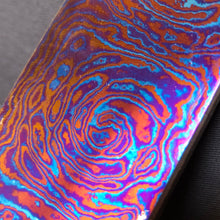 Load image into Gallery viewer, TITANIUM DAMASCUS Billet, 3 Alloys, 5.2 mm. Hand Forge Crafting. France Stock. #16.115
