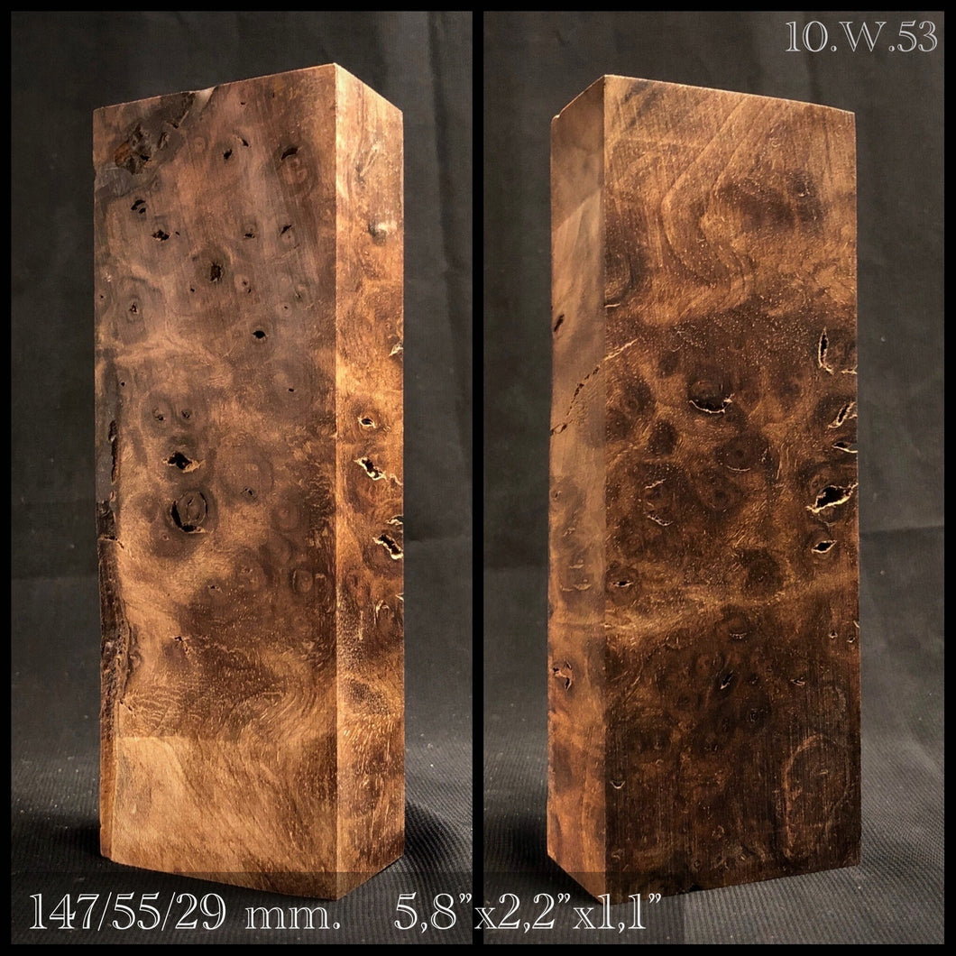WALNUT BURL Wood Very Rare, Blank for woodworking, turning, stabilization. #10.W.53
