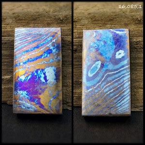 TITANIUM DAMASCUS Billets, Timascus analogue, Hand Forge for Jewelers, Crafting. France Stock