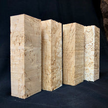 Charger l&#39;image dans la galerie, KARELIAN BIRCH Wood Set Four Blanks, Precious Woods, for Woodworking, Turning. #10.KB.4