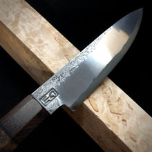 Load image into Gallery viewer, PETTY 110 mm, Best Kitchen Knife Japanese Style, Carbon Steel, Author&#39;s work, Single copy.