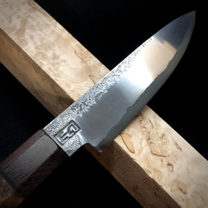 PETTY 110 mm, Best Kitchen Knife Japanese Style, Carbon Steel, Author's work, Single copy.