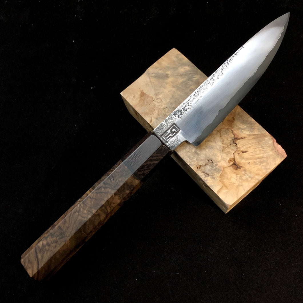 PETTY 110 mm, Best Kitchen Knife Japanese Style, Carbon Steel, Author's work, Single copy.