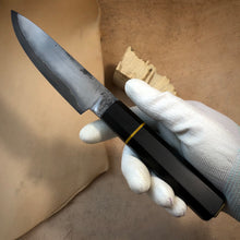 Charger l&#39;image dans la galerie, PETTY 110 mm, Best Kitchen Knife Japanese Style, San Mai Steel, Author&#39;s work, Single copy.