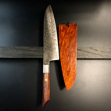 Charger l&#39;image dans la galerie, GYUTO Knife 205 mm, Integral Bolster, Damascus Stainless Steel, Author&#39;s work, Single copy.