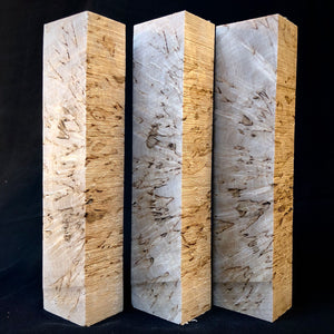 KARELIAN BIRCH Wood, Set Three Long Blanks, Precious Woods, for Woodworking. #10.KB.8