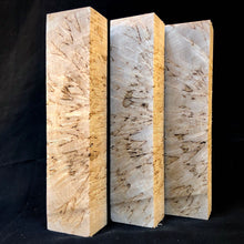 Load image into Gallery viewer, KARELIAN BIRCH Wood, Set Three Long Blanks, Precious Woods, for Woodworking. #10.KB.8