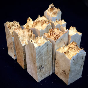 MAPLE BURL, Wood Hybrid Blocks for Stabilized and Epoxy Resin. DIY. France Stock. 6