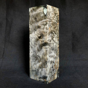 KARELIAN BIRCH Stabilized Wood BIG Blank, Gray Color, from France Stock. #KB.353