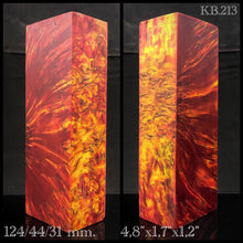 Load image into Gallery viewer, KARELIAN BIRCH, RED COLOR! Stabilized Wood Blank. From FRANCE STOCK.