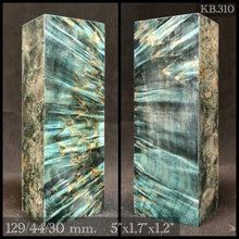 Charger l&#39;image dans la galerie, KARELIAN BIRCH, GREEN COLOR! Stabilized Wood Blank. From U.S. Stock.