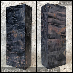 KARELIAN BIRCH, GRAY COLOR! Stabilized Wood Blank. From FRANCE STOCK.