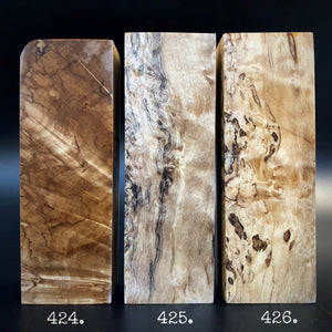 KARELIAN BIRCH, NATURAL COLOR! Stabilized Wood Blank. From FRANCE STOCK.