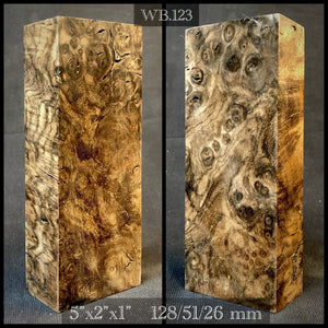 WALNUT BURL Stabilized, Billets for Woodworking, Crafting - from U.S. Stock. WB.123