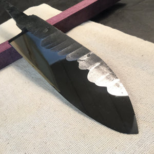 Carbon Steel Blade Blank, for knife making, crafting, hobby, DIY. Art 9.075 - IRON LUCKY
