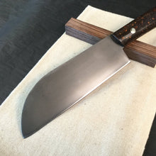 Laden Sie das Bild in den Galerie-Viewer, Copy of SANTOKU &quot;Savage XI&quot; Japanese Kitchen Knife, 173 mm, Forge Carbon Steel - IRON LUCKY