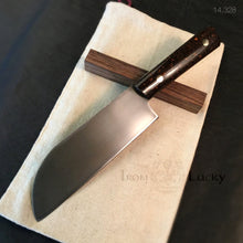 Charger l&#39;image dans la galerie, Copy of SANTOKU &quot;Savage XI&quot; Japanese Kitchen Knife, 173 mm, Forge Carbon Steel - IRON LUCKY