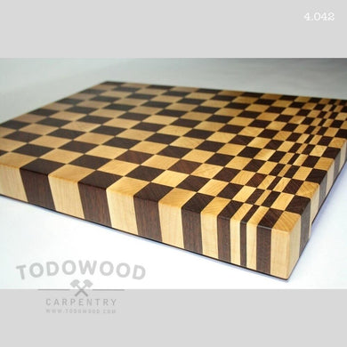 Cutting board, all-natural precious wood and made by hand, Full Eco! Art 4.042 - IRON LUCKY