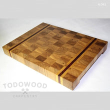 Load image into Gallery viewer, Cutting board, Solid Oak, all-natural and made by hand, Full Eco! Art 4.041 - IRON LUCKY